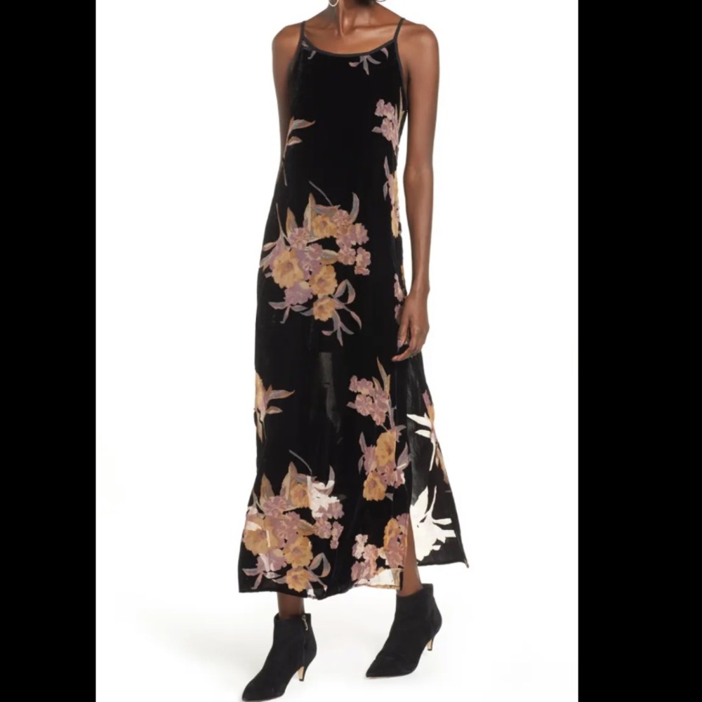 Band of Gypsies floral velvet dress